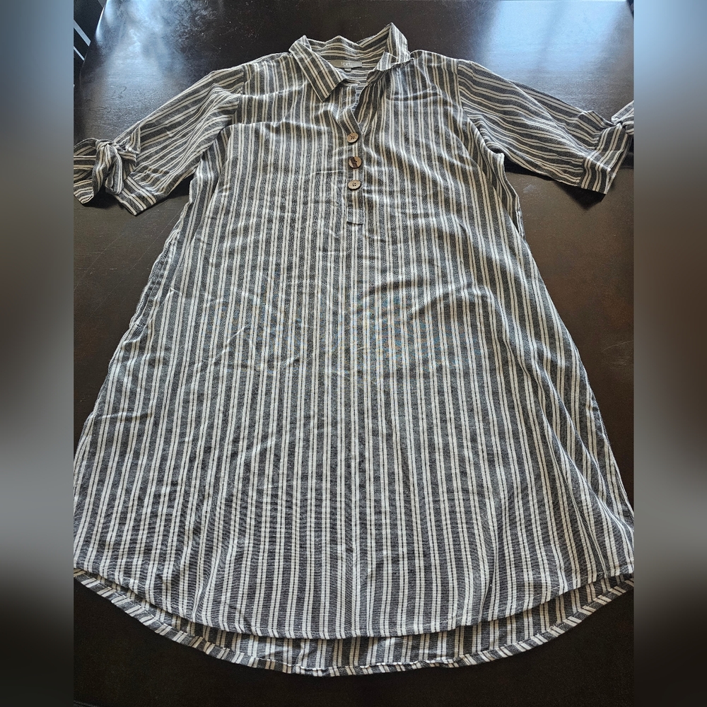 Striped Gray Women's Top